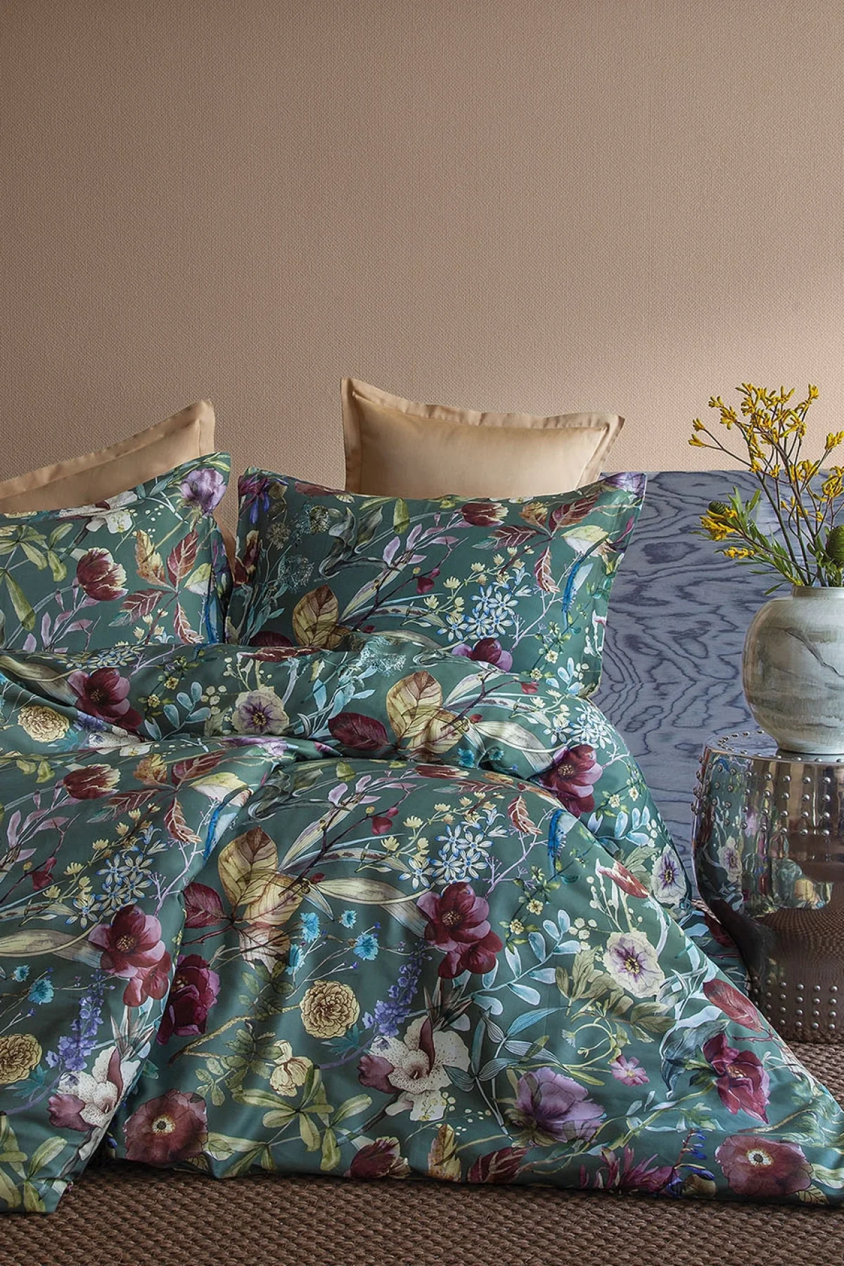 Nimpha 210 TC (83 Tel) Dijital Pamuk Saten Nevresim Takımı King Size