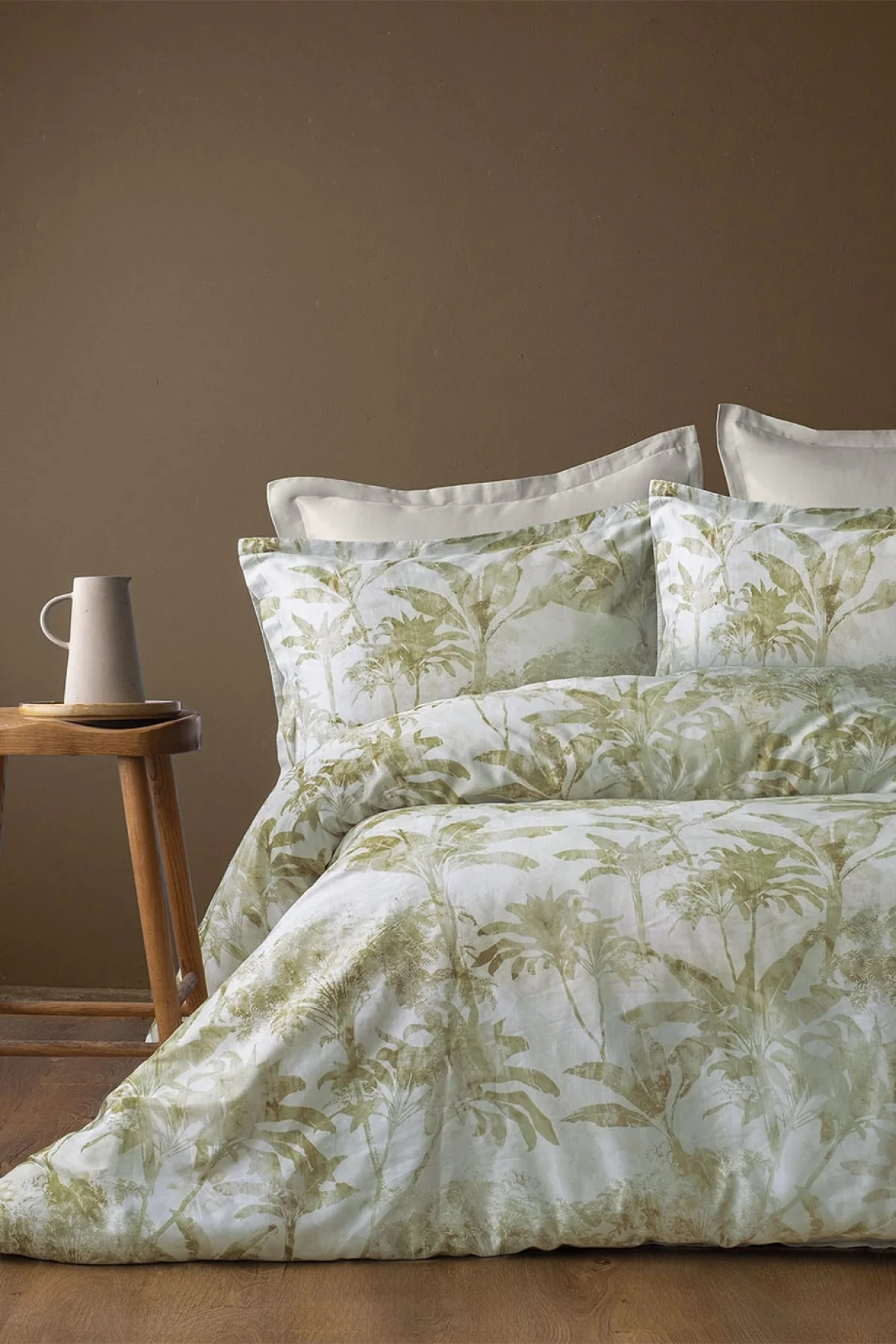 Oshieca 210 TC (83 Tel) Dijital Pamuk Saten Çift Kişilik Nevresim Takımı