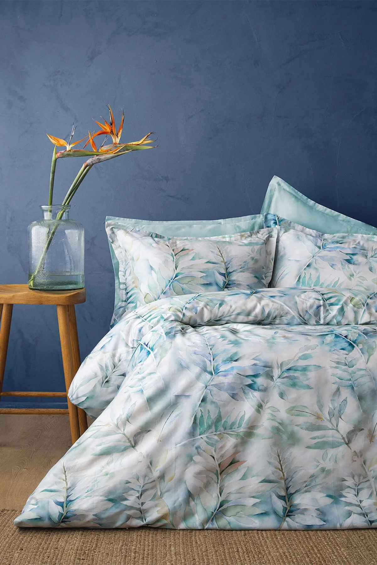 Laboun 210 TC (83 Tel) Dijital Pamuk Saten Tek Kişilik Nevresim Takımı