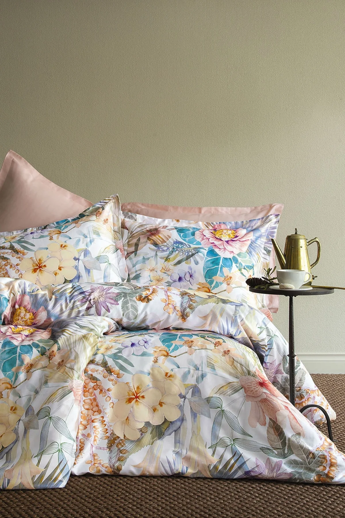 Luvia 210 TC (83 Tel) Dijital Pamuk Saten Çift Kişilik Nevresim Takımı