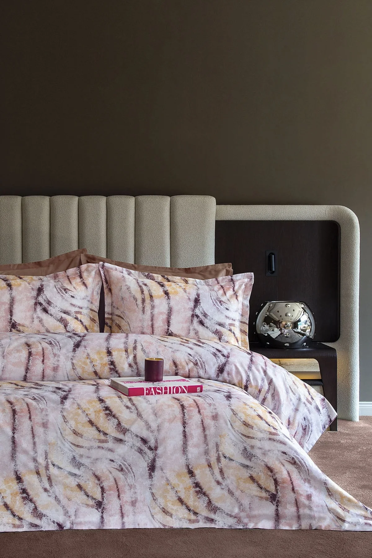 Viendo 210 TC (83 Tel) Dijital Pamuk Saten Çift Kişilik Nevresim Takımı