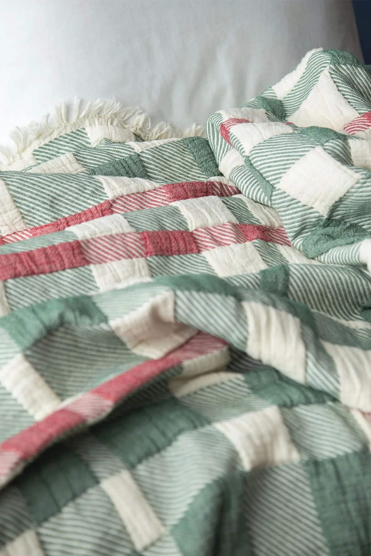 Ulster Green Müslin Tek Kişilik Yatak Örtüsü (170*220 cm)