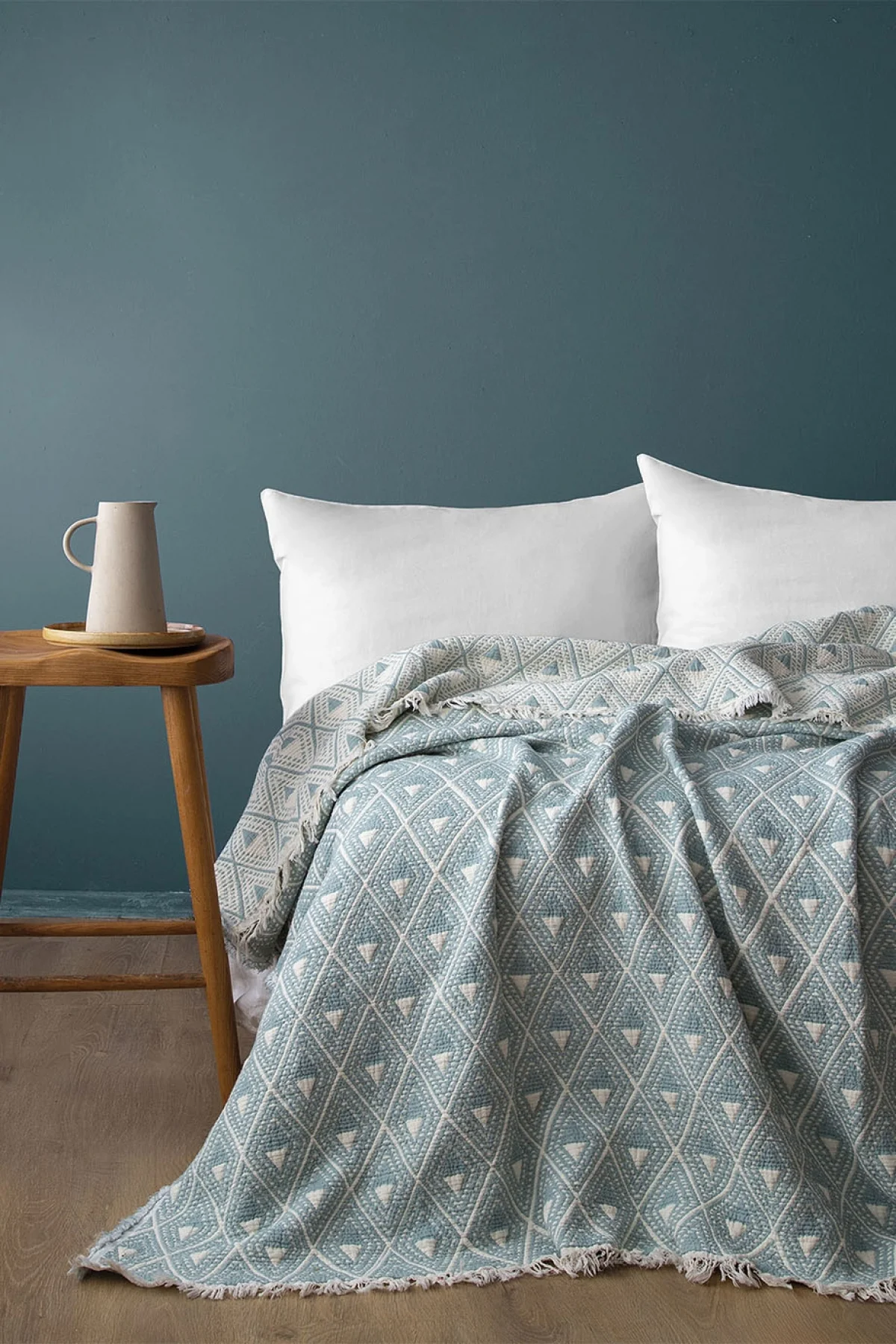 Levone Mint Müslin Çift Kişilik Yatak Örtüsü (220*240 cm)