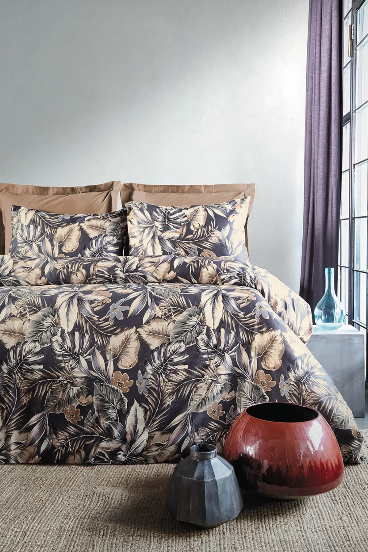 Agave 210 TC (83 Tel) Dijital Pamuk Saten Tek Kişilik Nevresim Takımı