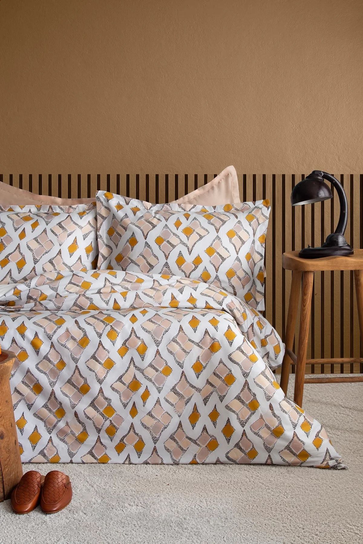 Crassa 210 TC (83 Tel) Dijital Pamuk Saten Nevresim Takımı Tek Kişilik