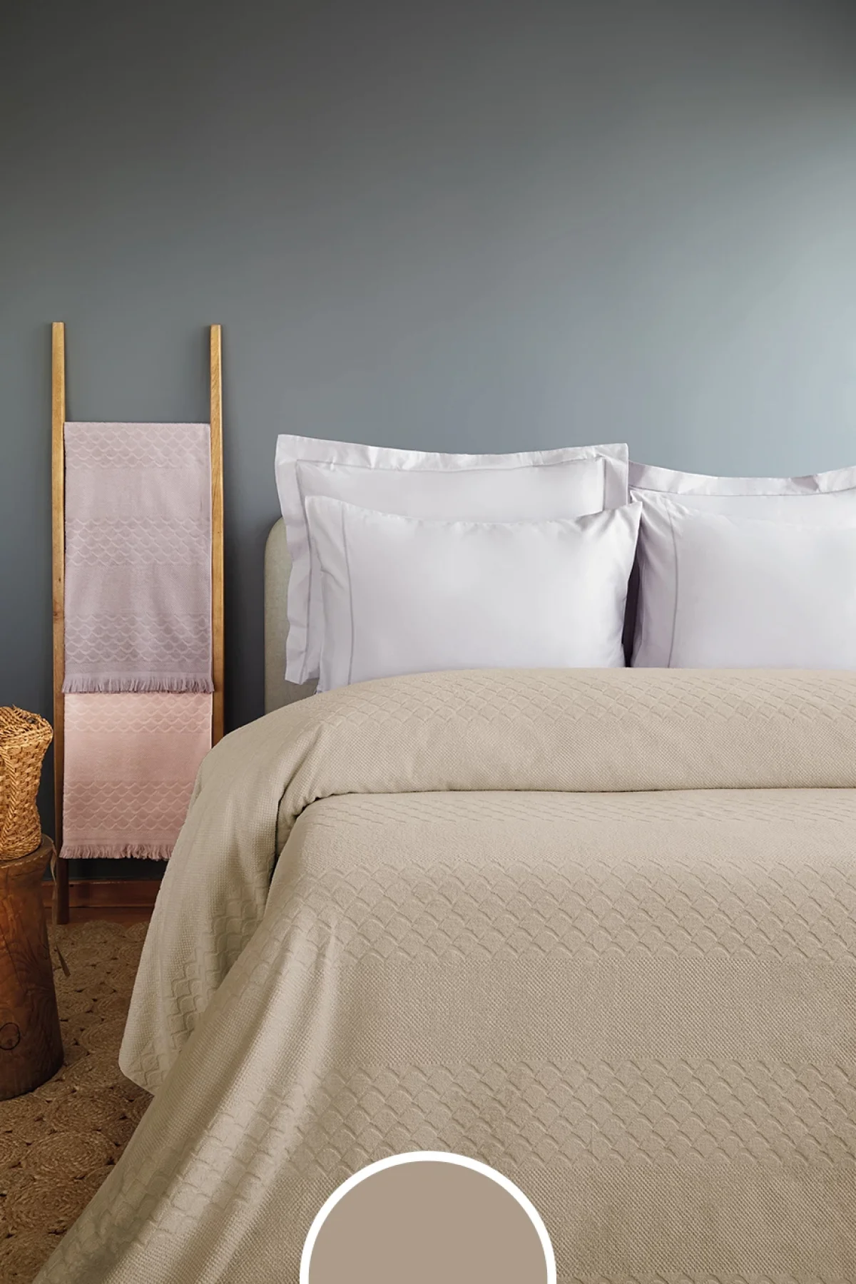 Mari Yatak Örtüsü Bej 160*240 cm