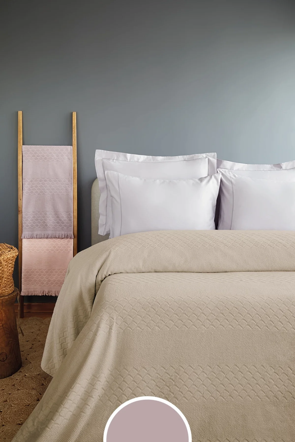 Mari Yatak Örtüsü Mor 220*240 cm