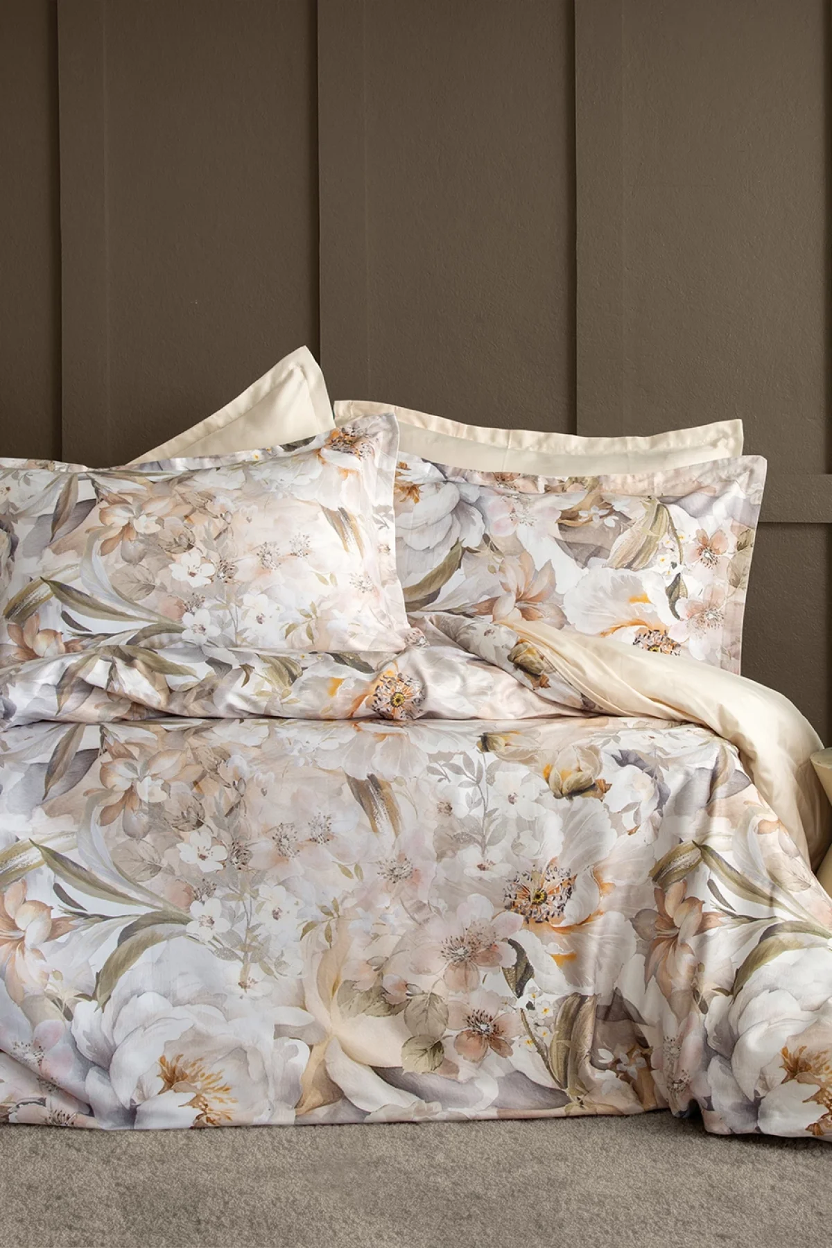 Moettie 300 TC (120 Tel) Dijital Pamuk Saten Nevresim Takımı Çift Kişilik