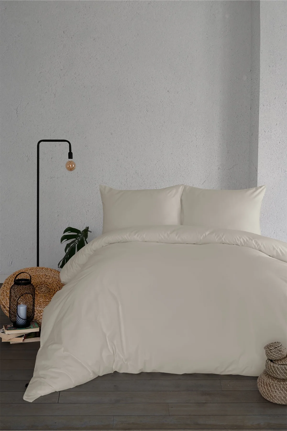 Ranforce Simply Nevresim Seti Ekru  200*220+50*70