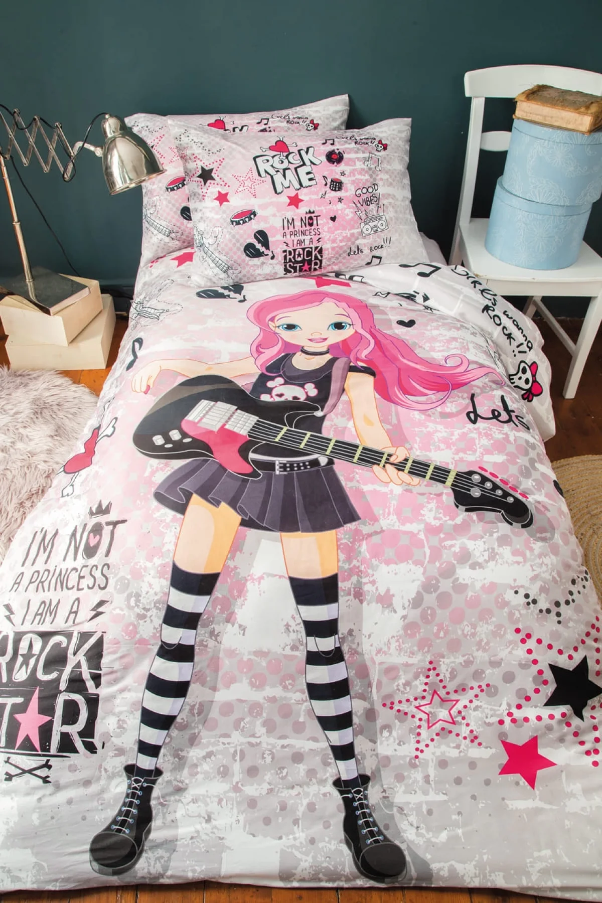 Rocker 145 TC (57 Tel) Dijital Pamuk Ranforce Tek Kişilik Nevresim Takımı  