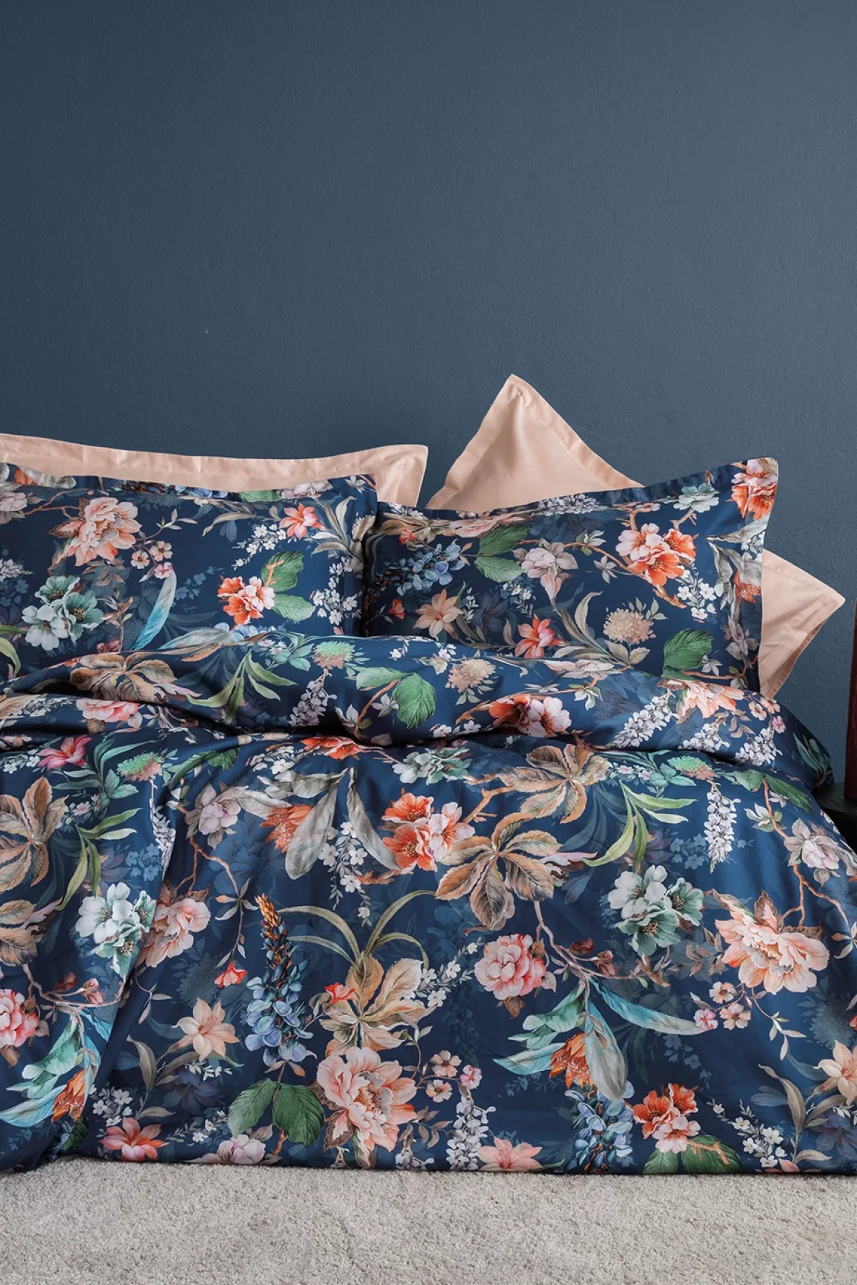 Rubie 210 TC (83 Tel) Dijital Pamuk Saten Nevresim Takımı King Size