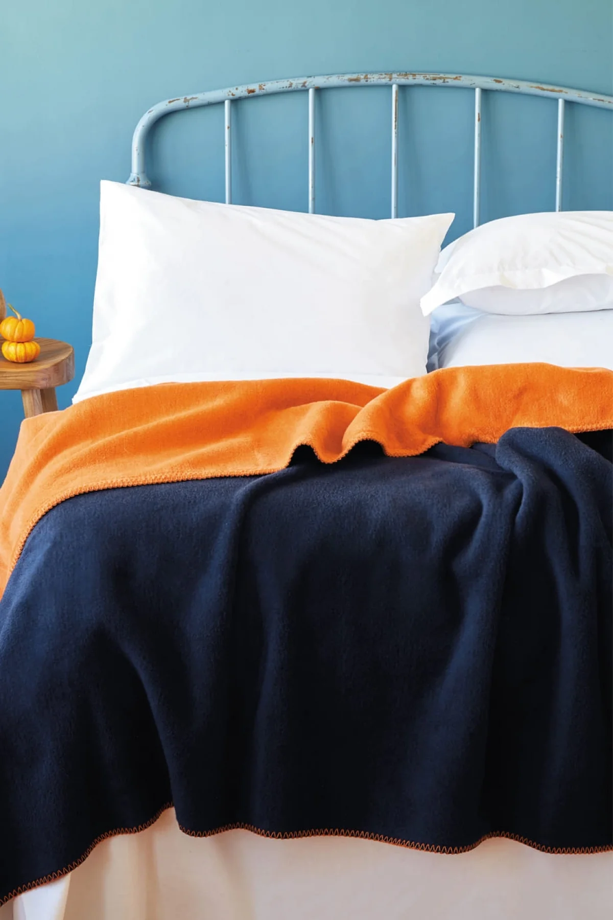 Simply Battaniye 150*200 Lacivert-Turuncu