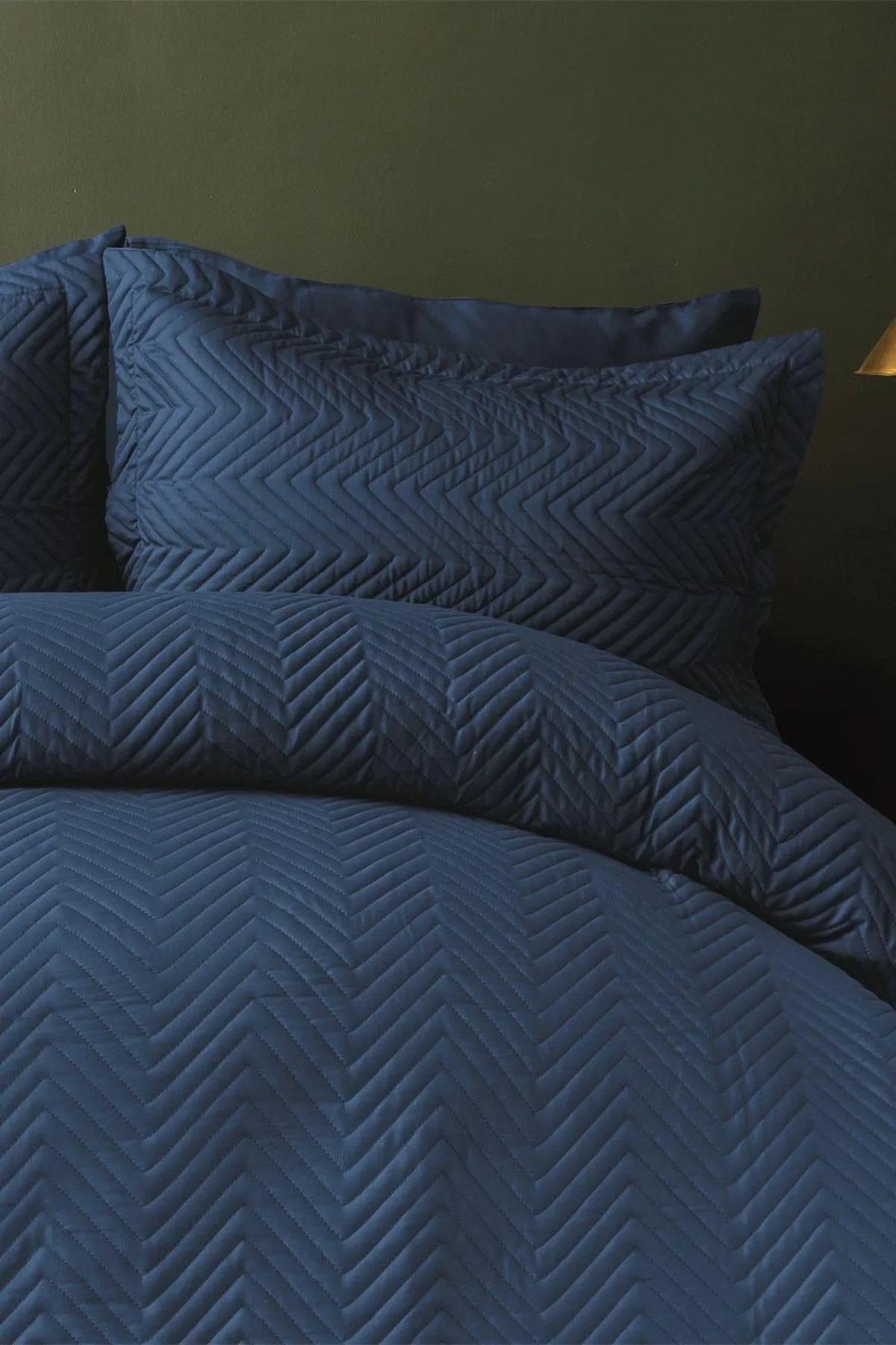 Simply Lacivert Yatak Ortusu Set Çift Kişilik