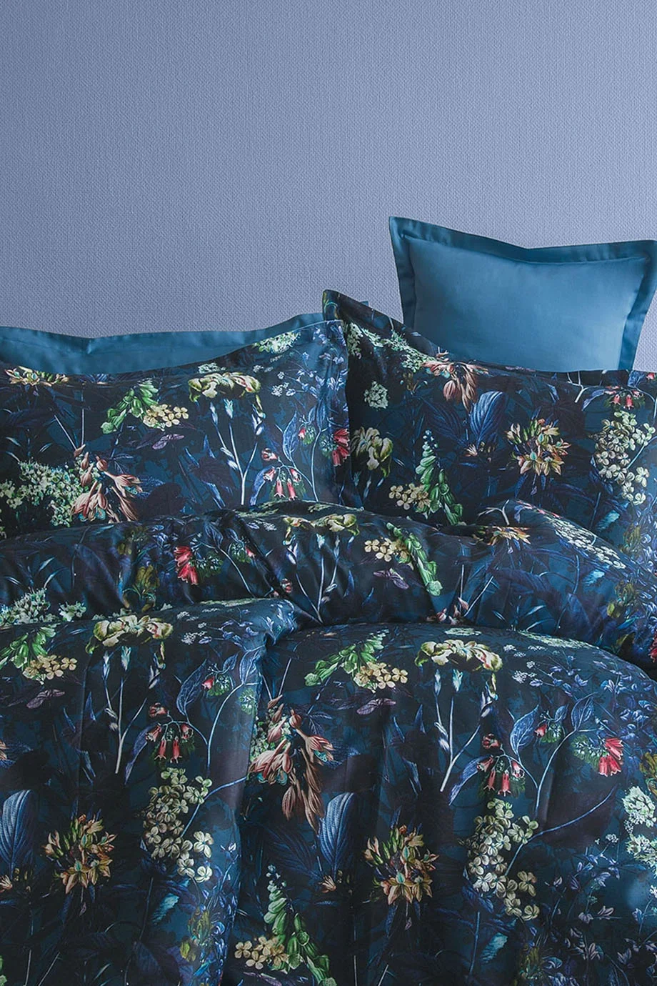 Mezza %60 TENCEL™ Lyocell %40 Pamuk Dijital Saten Nevresim Takımı Aile Seti