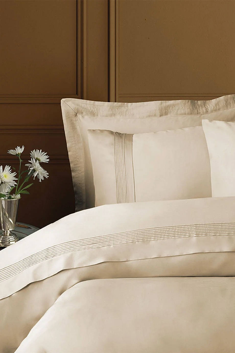 Talisker Beige Toned Craft 300 TC (120 Tel) Pamuk Saten Nevresim Takımı Çift Kişilik