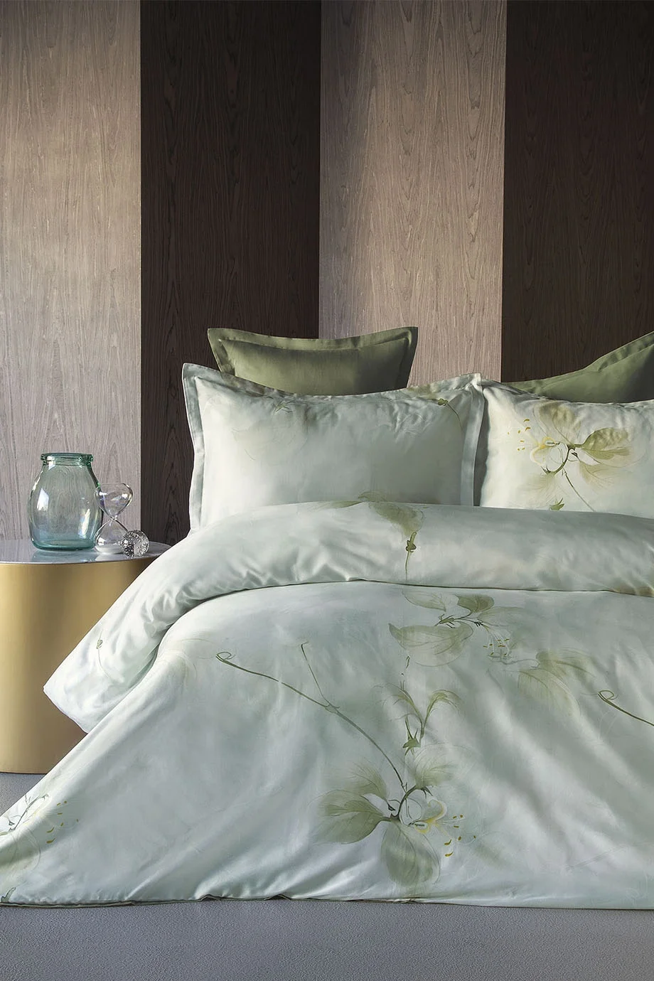 Lua 210 TC (83 Tel) Dijital Pamuk Saten Nevresim Takımı King Size