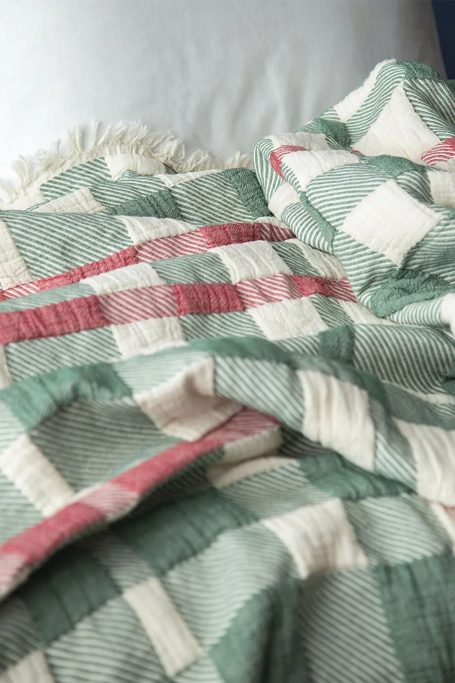 Ulster Green Müslin Tek Kişilik Yatak Örtüsü (170*220 cm)