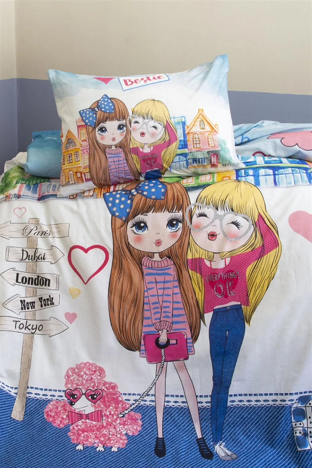 Bestie 145 TC (57 Tel) Ranforce Nevresim Takımı Tek Kişilik.