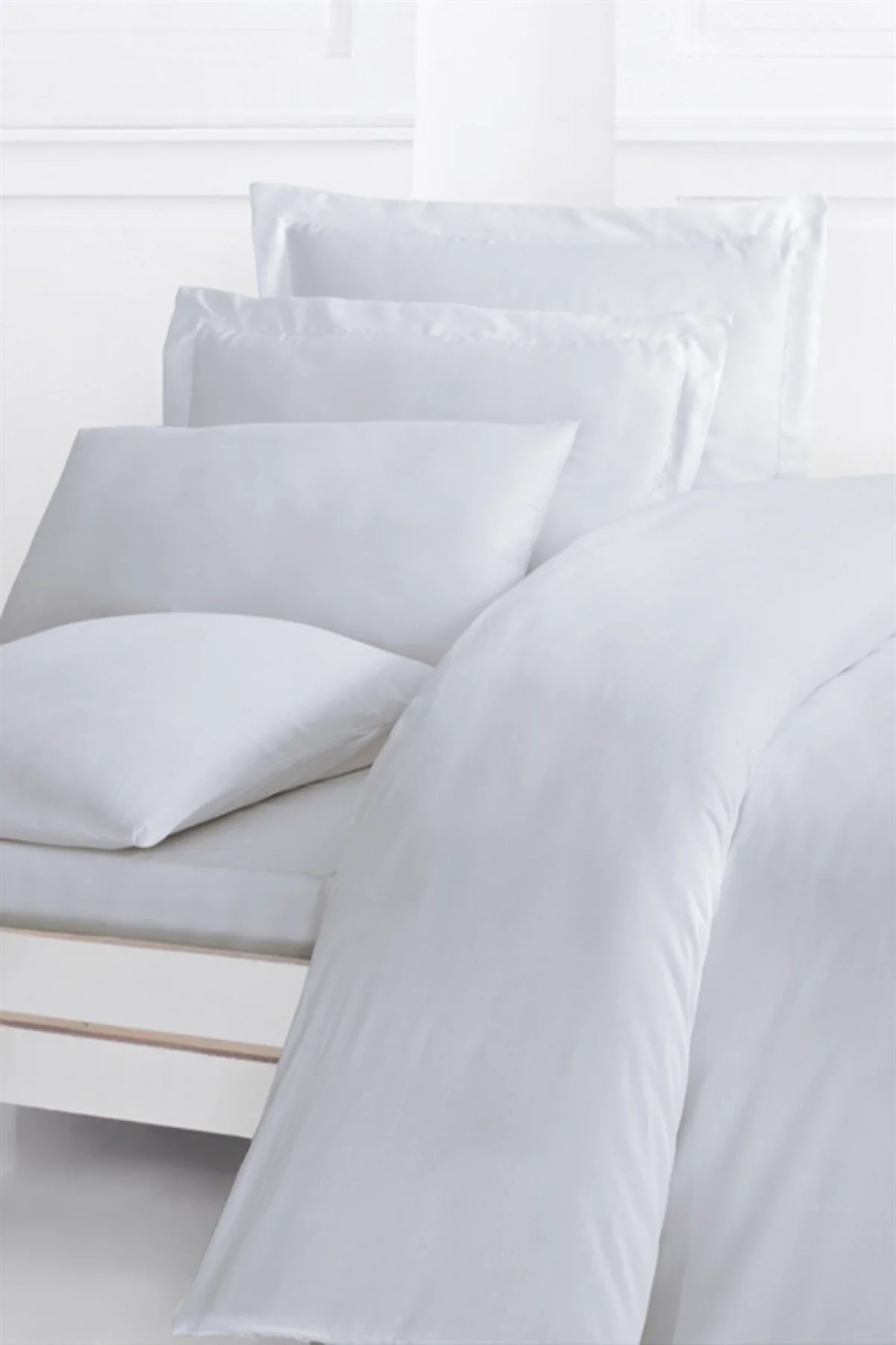 White Series 300 TC 120 Tel Nevresim 240*220 Cm