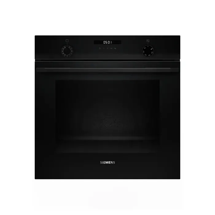 Siemens Buhar Destekli Siyah / Çelik Ankastre Set