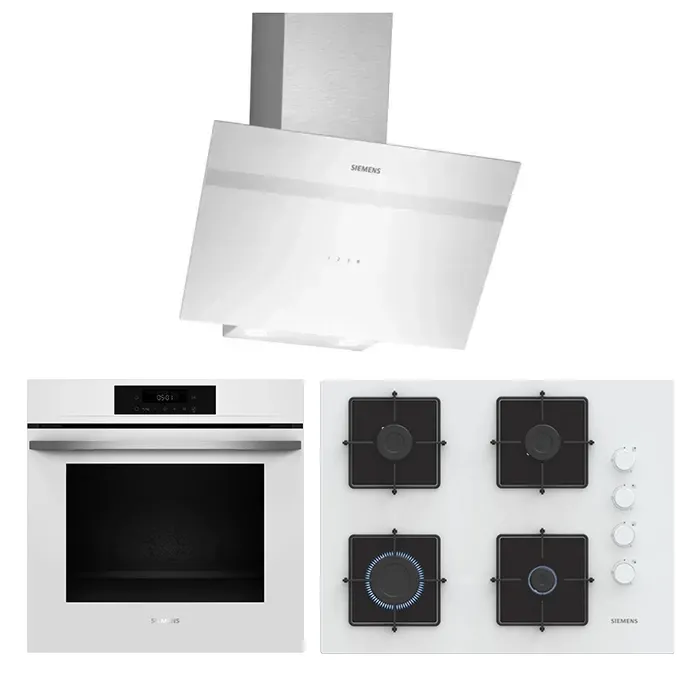 Siemens Elite Beyaz Ankastre Set 3 (67 cm Ocaklı)