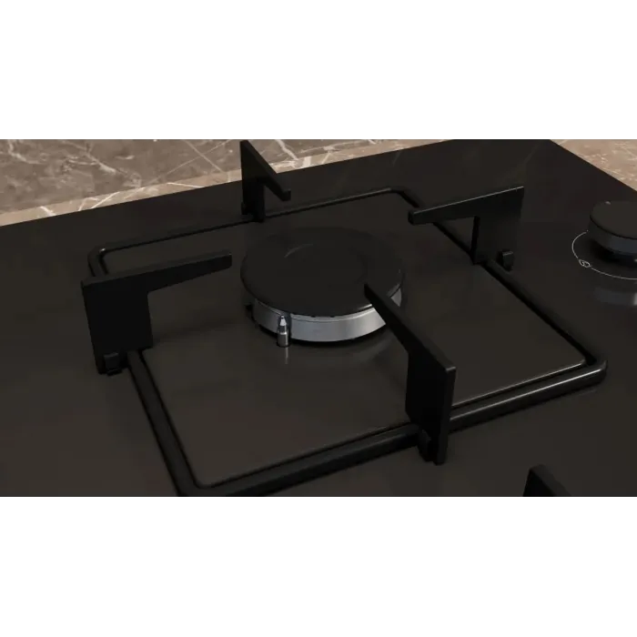 Siemens EO6C6PP30L 60 Cm Gazlı Siyah Ankastre Ocak