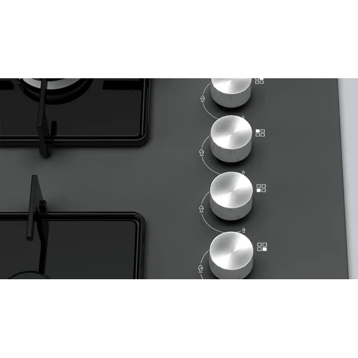 Siemens EO7C9PO12O 67 cm Silver Gazlı Ocak