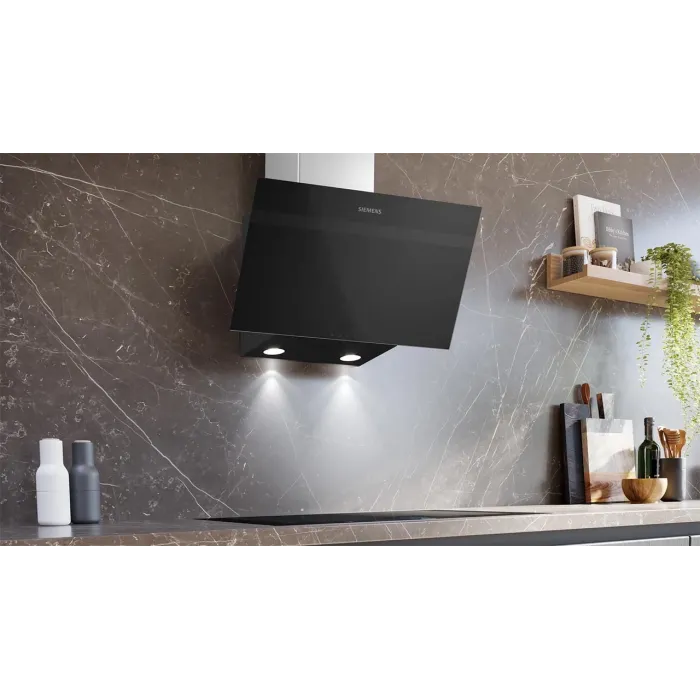Siemens LC63KPJ61T 60 cm Siyah Cam Davlumbaz