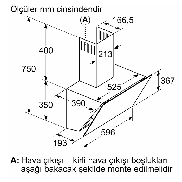 Siemens LC67KPJ20T 60 cm Beyaz Cam Davlumbaz