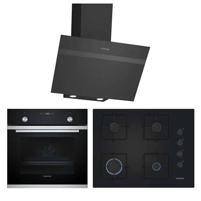 Siemens Prime Siyah Ankastre Set 5 (67 cm Ocaklı)