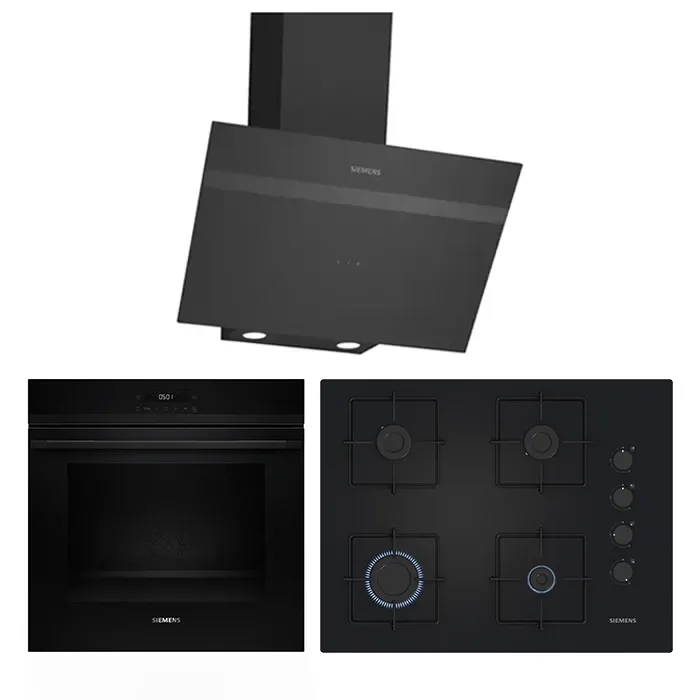 Siemens Prime Siyah Ankastre Set 6 (67 cm Ocaklı)