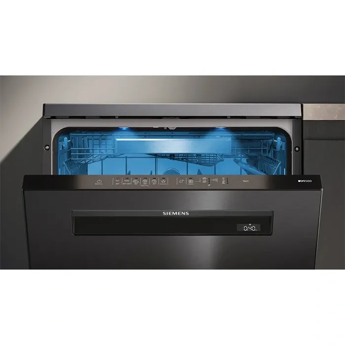 Siemens SN15EC00NT 6 Programlı Home Connect darkSteel Line Bulaşık Makinesi