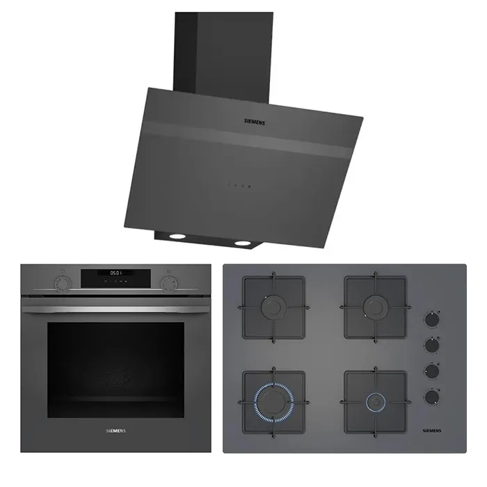 Siemens Titanium Gri Ankastre Set 2 (67 cm Ocaklı)