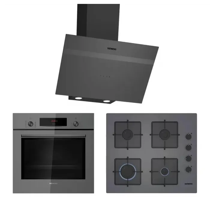 Siemens Titanium Gri Selection Ankastre Set