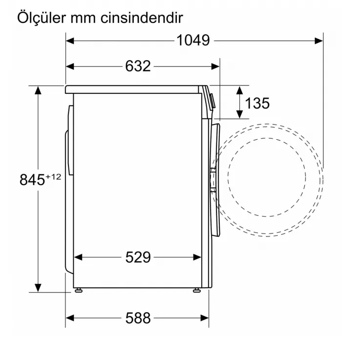 Siemens WG42A2ZXTR 9 Kg 1200 Devir Çamaşır Makinesi