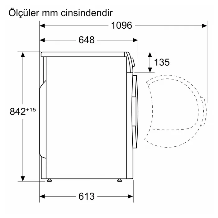 Siemens WQ42G20RTR 9 Kg Isı Pompalı Kurutma Makinesi