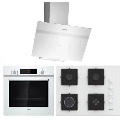 Siemens Elite Beyaz Ankastre Set 1 (67 cm Ocaklı)