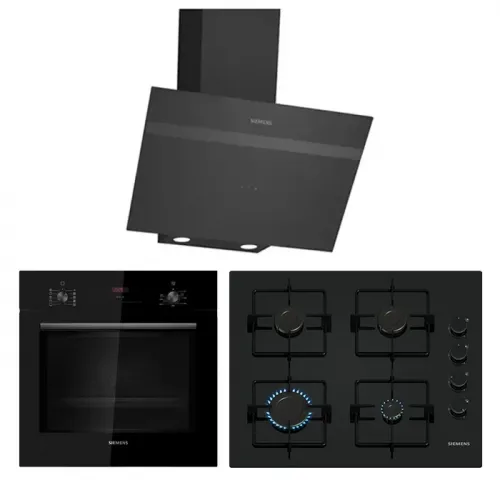 Siemens Prime Siyah Ankastre Set 1 (60 cm Ocaklı)