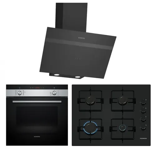 Siemens Prime Siyah Ankastre Set 4 (60 cm Ocaklı)