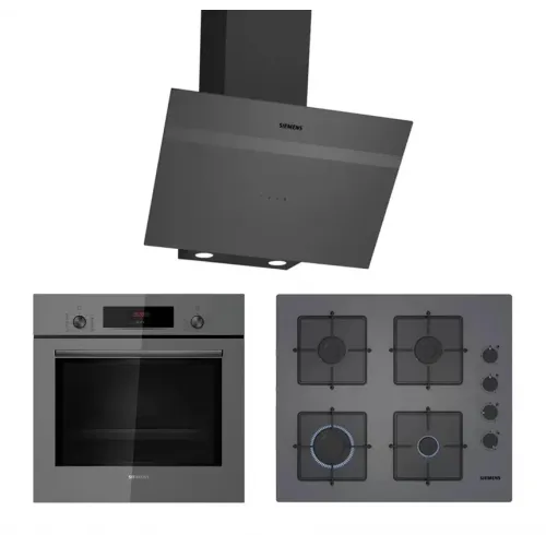 Siemens Titanium Gri Selection Ankastre Set