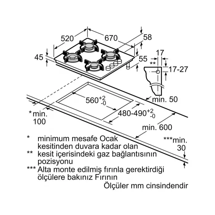 Siemens Buhar Destekli Beyaz Ankastre Set