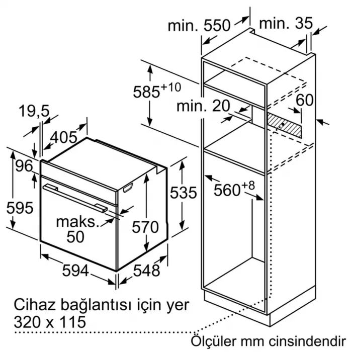Siemens Buhar Destekli Fırın ile Prime Siyah Ankastre Set 2 (67 cm Ocaklı)