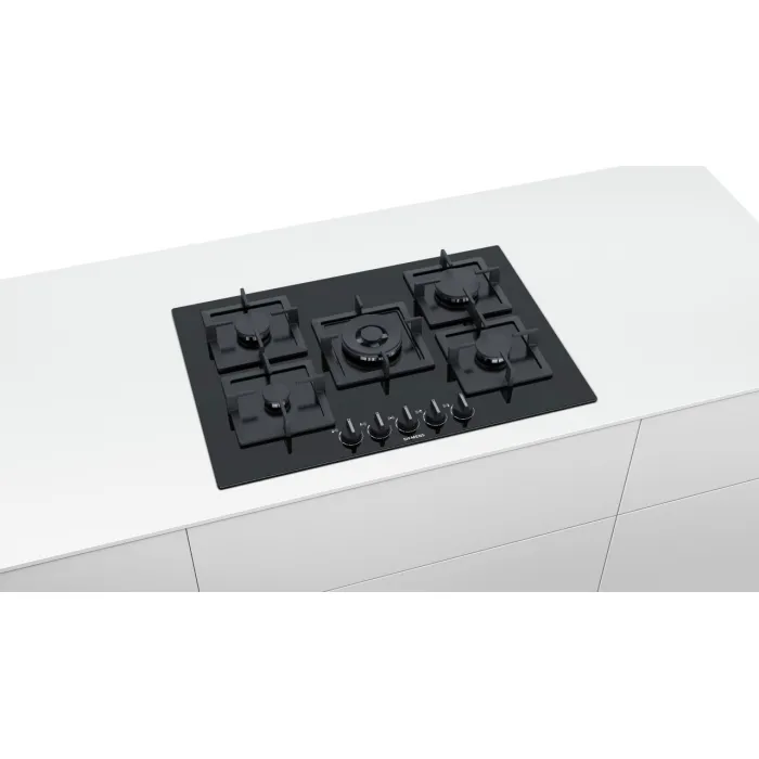 Siemens EP7A6QB20 75 cm Wok Gözlü Siyah Cam Ankastre Ocak