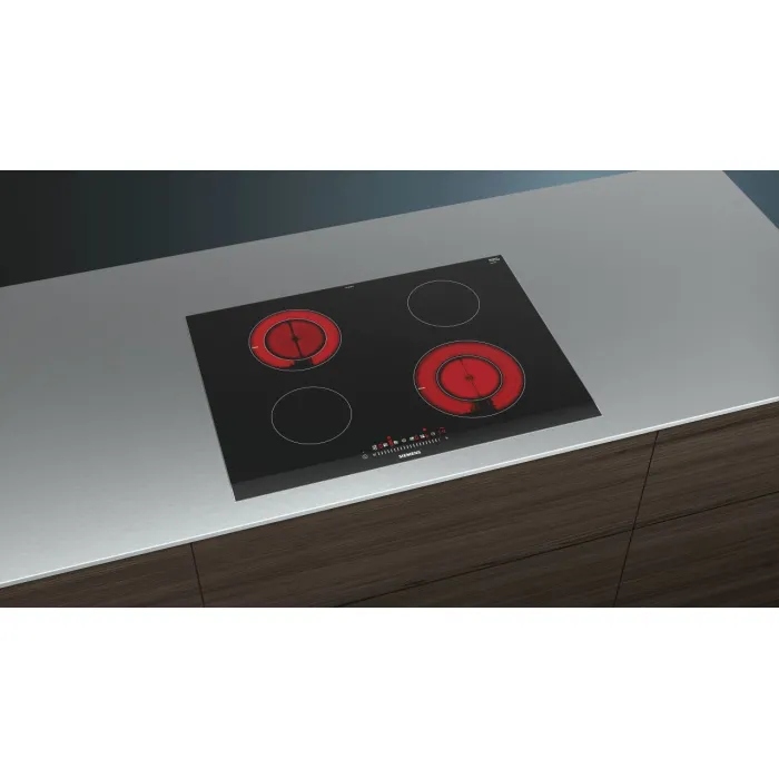 Siemens ET775FGP1E 70 cm Siyah Cam Seramik Elektrikli Ocak