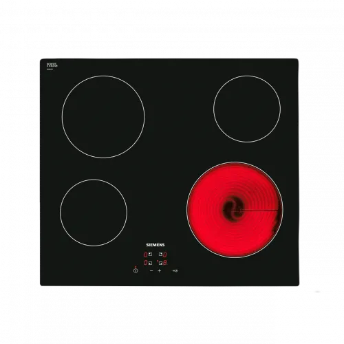 Siemens ET611HE17E 60 cm Siyah Cam Seramik Elektrikli Ocak