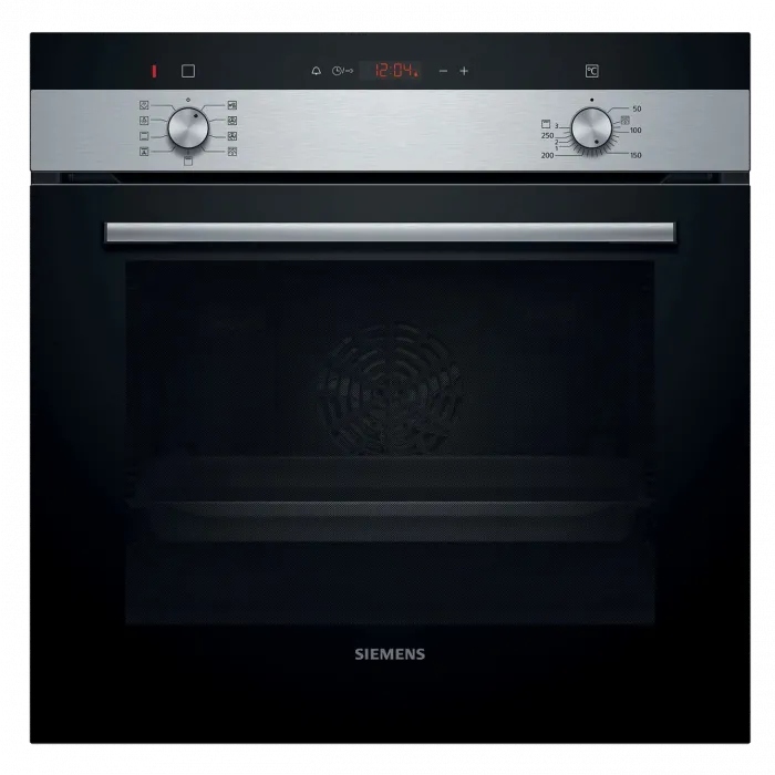 Siemens Buhar Destekli Siyah / Çelik Ankastre Set