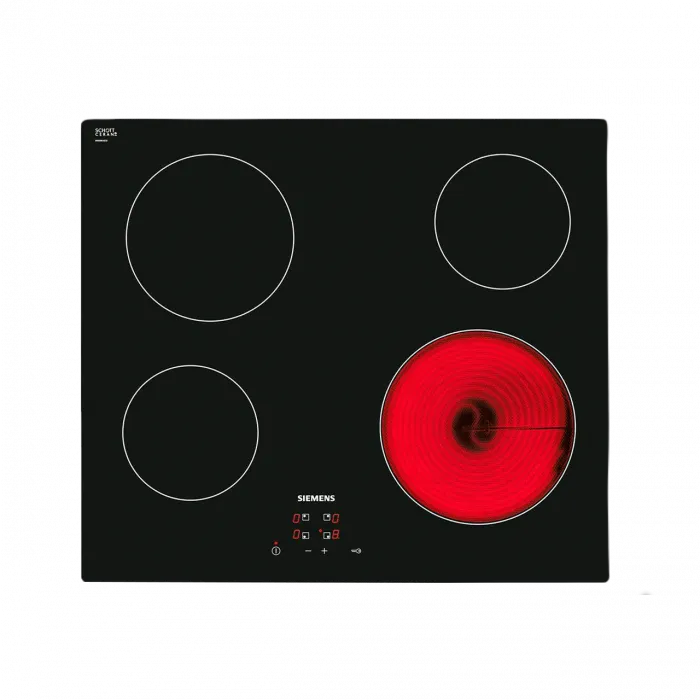 Siemens ET611HE17E 60 cm Siyah Cam Seramik Elektrikli Ocak