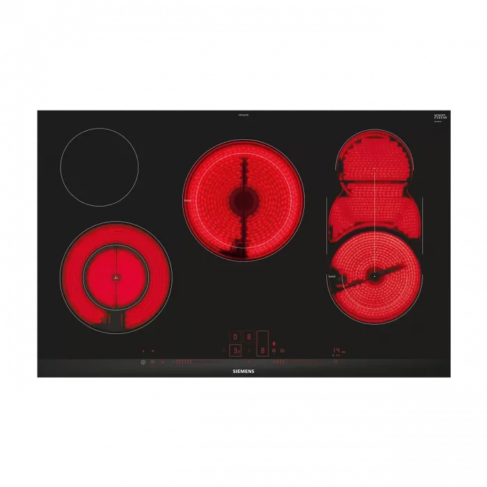 Siemens ET875LMV1D 80 cm Siyah Cam Seramik Elektrikli Ocak