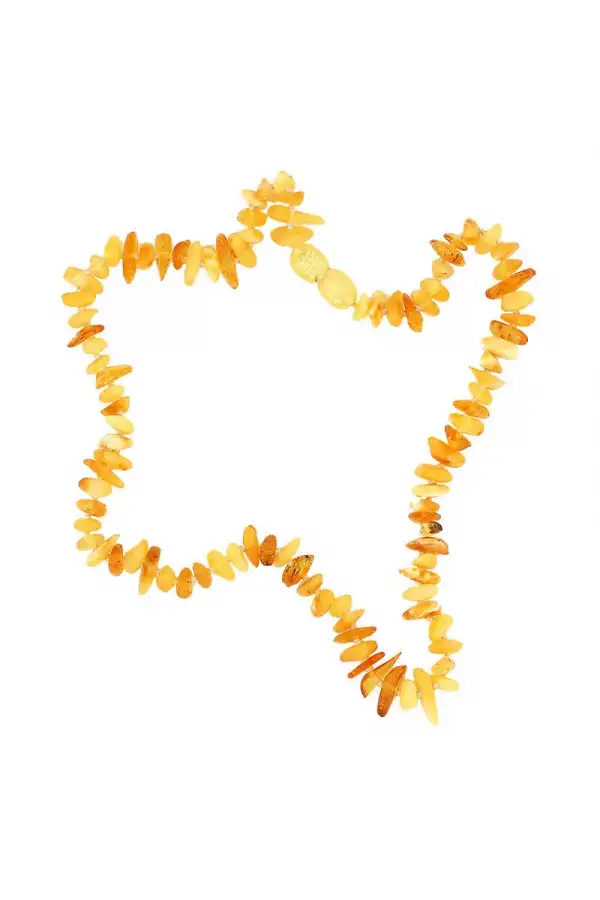 Bebek Damla Kehribar Diş Kolye