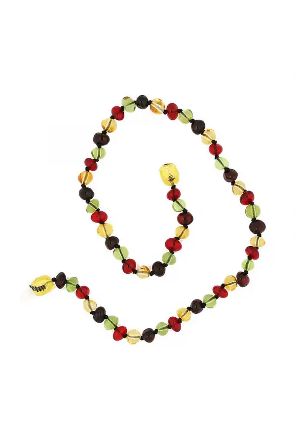 Bebek Damla Kehribar Diş Kolye